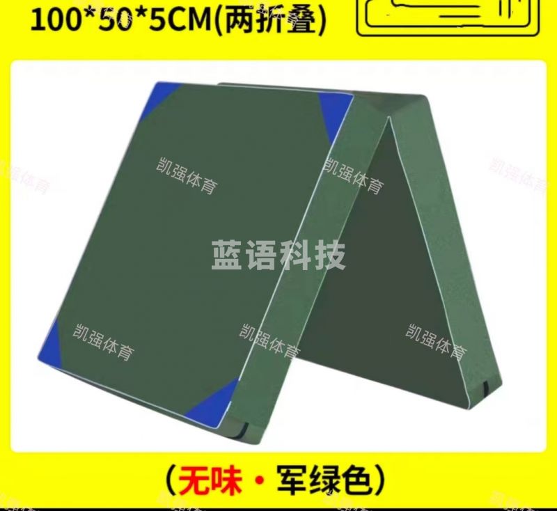 奥健体操垫子仰卧起坐海绵垫子100*50*5厘米厚.--。