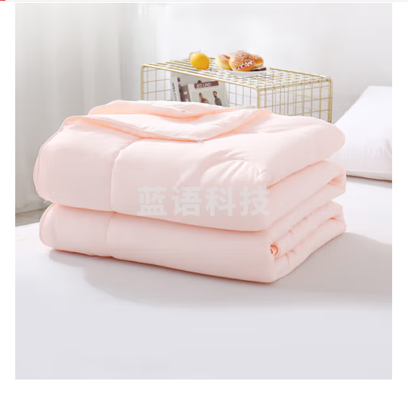 水星家纺空调被被芯抗菌被子四季被抗菌七孔纤维被200×230cm(淡丁香色)