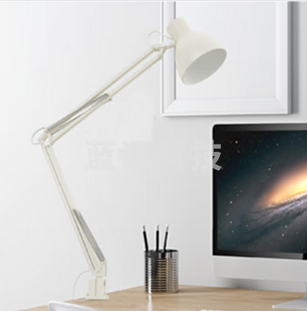 好视力 台灯led夹子灯学生宿舍学习书桌床头灯卧室长臂 TG801-S-WH