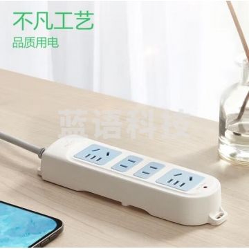 公牛(BULL)新国标插座/插线板/插排/排插/接线板/拖线板 4位无控全长1.8米 GN-101 JC.2033