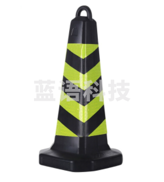 路障锥方锥橡胶路锥70CM路桩隔离墩立柱路障方形 42cm*42cm*70cm