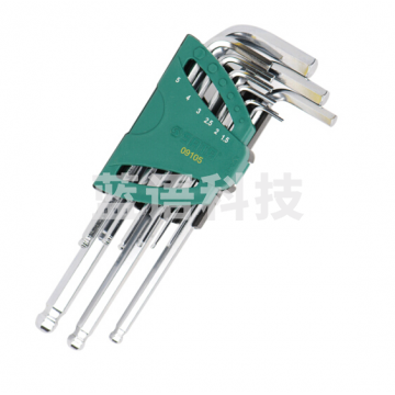 世达SATA公制加长球型内六角扳手9件套 09105 六棱扳手 JC.570