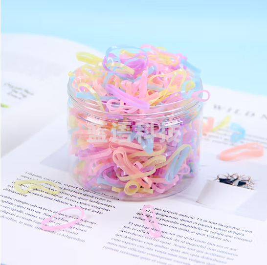 橡皮筋头饰儿童扎头发头绳女宝宝发圈胶圈不伤发一次性皮筋小发绳