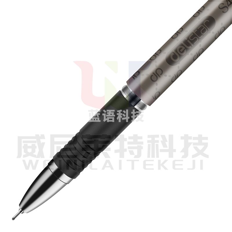 得力 S43 签字笔中性笔水笔 0.38mm 12支/盒 (单位:支) 黑色..