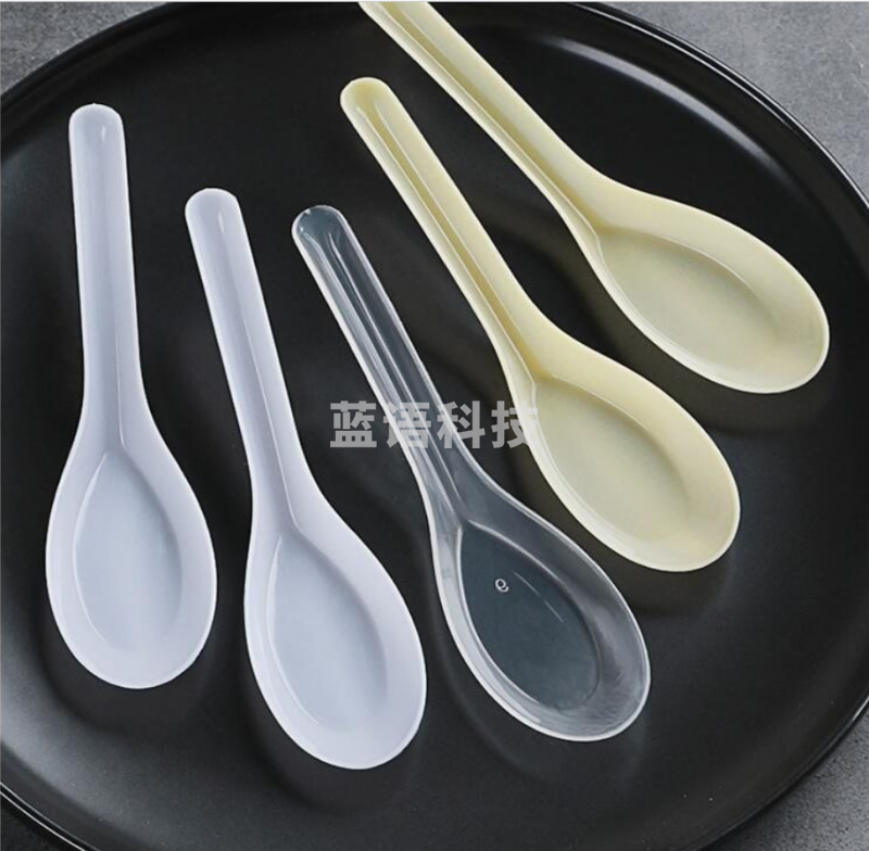 一次性勺子塑料饭勺 汤勺 黄色 500个/箱