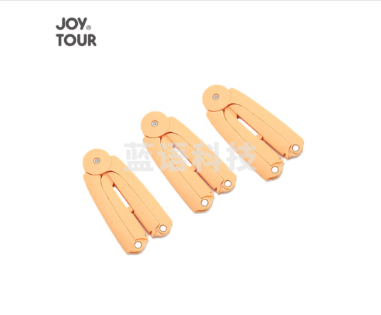 JOYTOUR旅行折叠晾衣架 酒店多功能便携衣架塑料防滑挂钩衣服架 3个装
