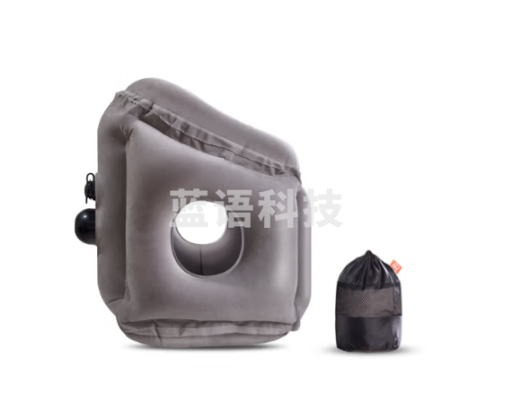 佳途（JOYTOUR）旅行枕按压充气枕头趴睡枕长途飞机睡觉高铁抱枕午睡枕 按压充气款-灰色小号