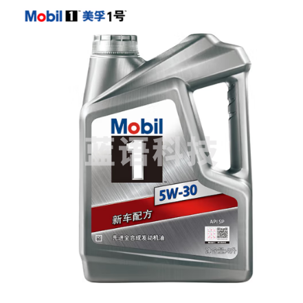 美孚（Mobil）美孚1号银美孚先进全合成汽机油 5W-30 SP级4L配方新升级汽车保养
