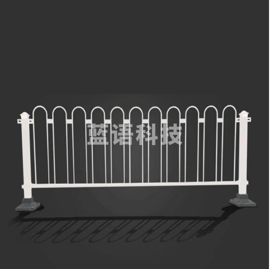 公路U型围栏 栏杆 马路人行道防撞隔离栏 高1.2 宽3米材质：钢筋/实心（不含底座） 货号：LJ