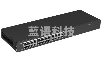 锐捷（Ruijie）24口全千兆网管交换机 RG-ES224GC 安防监控 企业级办公监控工程交换器 黑色