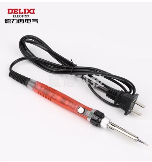德力西电气烙铁焊接工具家用内热式长寿调温电烙铁 60W