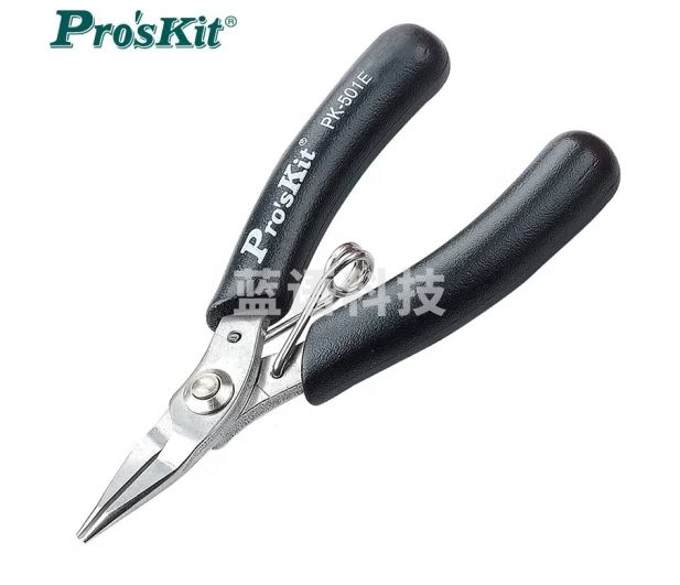 宝工（Pro'sKit） 1PK-501E 不锈钢掌心无牙尖嘴钳100mm