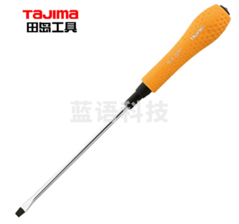 田岛（TAJIMA）软胶大型柄一字螺丝批4.5-75 RJ45-75Y