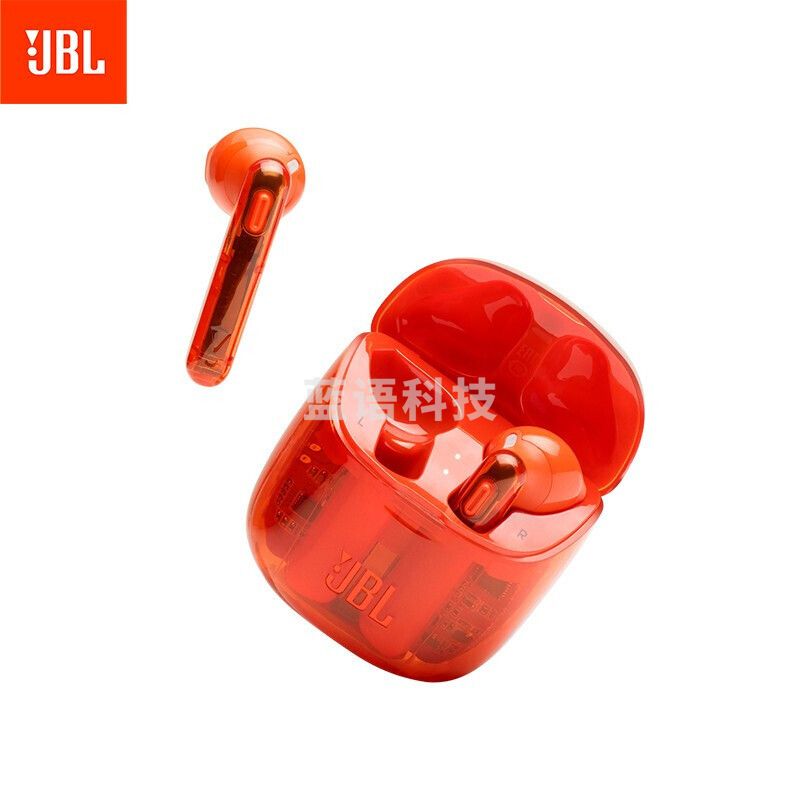 JBL T225TWS Ghost 真无线蓝牙耳机 半入耳式音乐耳机 收藏款橙色