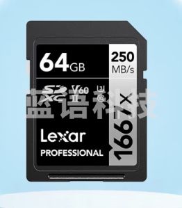 雷克沙（Lexar）v60sd卡相机内存卡高速4K单反相机存储卡 4K超清录制 1667x 读250MB/s 64GB