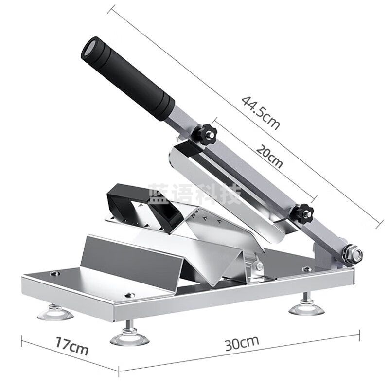 拜杰切片机切肉片机羊肉卷切片机不锈钢切肉机牛羊肉切片机切片神器 【斩切两用】不锈钢切片机斩骨刀M&C15742