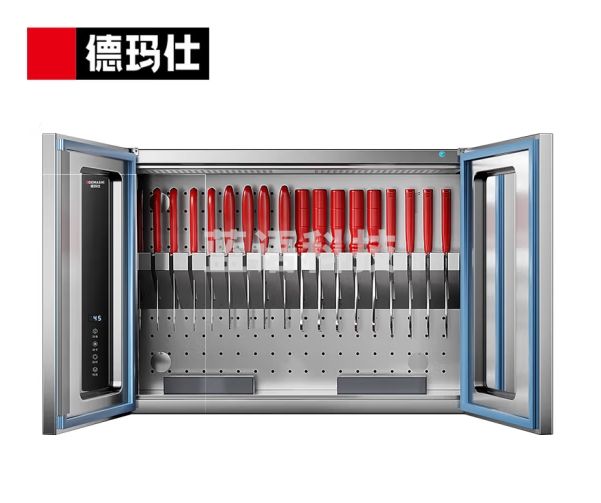 德玛仕刀具消毒柜商用 厨房工具消毒组合柜 不锈钢壁挂紫外线消毒刀具箱XDZ90-D2F（刀具消毒柜）