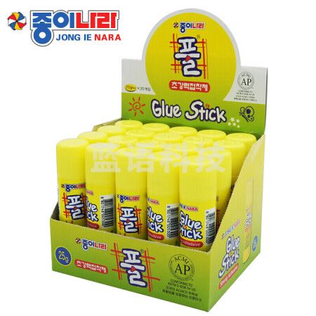 JONG IE NARA 纸世界8g30支/盒高粘度固体胶水/胶棒 韩国文具 快干耐用便携 学习生活手工DIY  办公用品