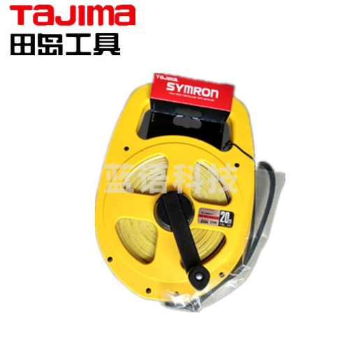 田岛（TAJIMA）L-20U 玻璃纤维卷尺L架式土木工程建筑测量工具20米1003-0047 PVC覆层防水双色双面刻度软皮尺