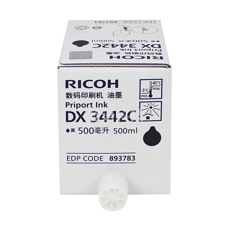 理光 油墨 DX3442C (黑色) 5瓶/盒  1瓶价