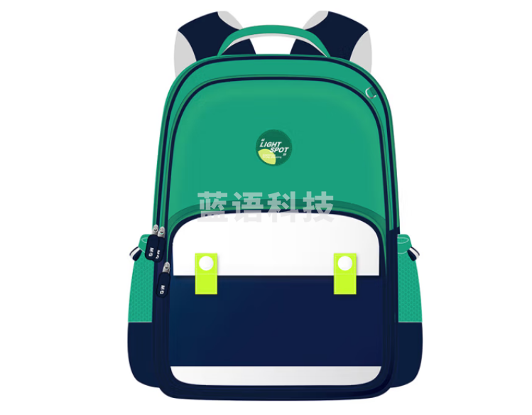 晨光（M&G）ABB904L466 儿童学生书包 减负护脊大容量双肩背包 有夹层缓冲棉防水 绿