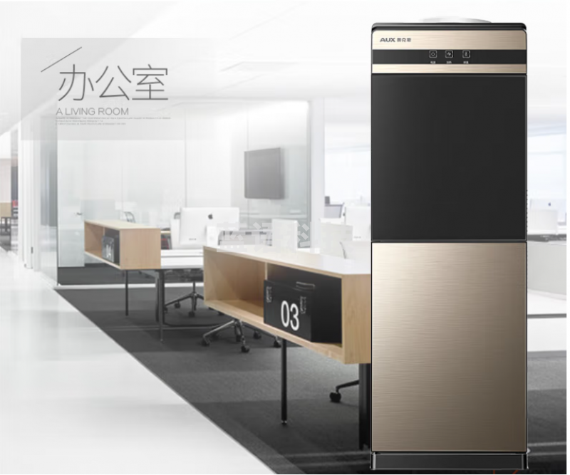 奥克斯（AUX）饮水机家用立式办公双开门柜式温热饮水器