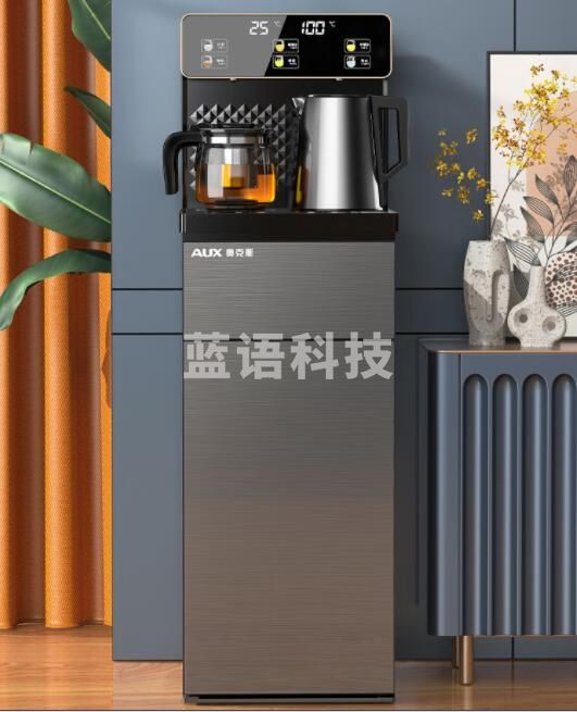 奥克斯（AUX）YCB-27 茶吧机 家用下置桶饮水机智能遥控大屏幕【一键选温】触控双显大屏 温热型