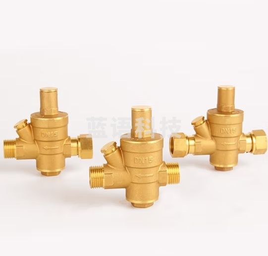 海斯迪克 HKY-214 双外丝减压阀 调压式黄铜减压阀 59-1铜自来水双外丝减压阀 DN15 （双外丝）