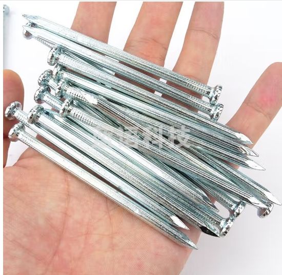 海斯迪克 HK-04 水泥钢钉 直纹水泥钉 白钢钉 镀锌水泥钉建筑工地钉 20mm（1KG）