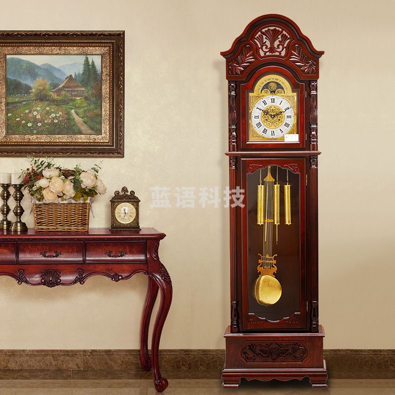 北极星 L1367落地钟高档实木钟