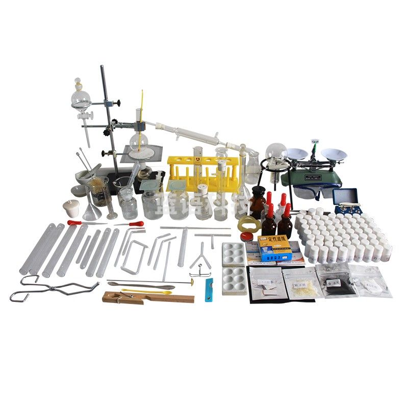 【六鑫】初中高中化学实验器材全套装 中考学生科学配套教材 教学仪器实验箱化学试剂中考家庭器材 箱（金榜题名版）