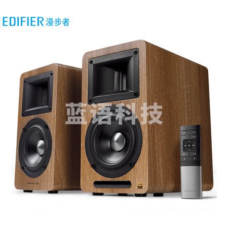 漫步者（EDIFIER）AIRPULSE A80 书架式有源音箱 蓝牙音箱 客厅音响 电视音响 胡桃木