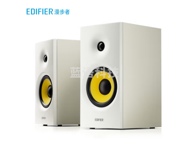 漫步者（EDIFIER）R1080BT 桌面2.0声道电脑音响 蓝牙音箱 木质音响 台式机笔记本音响 白色