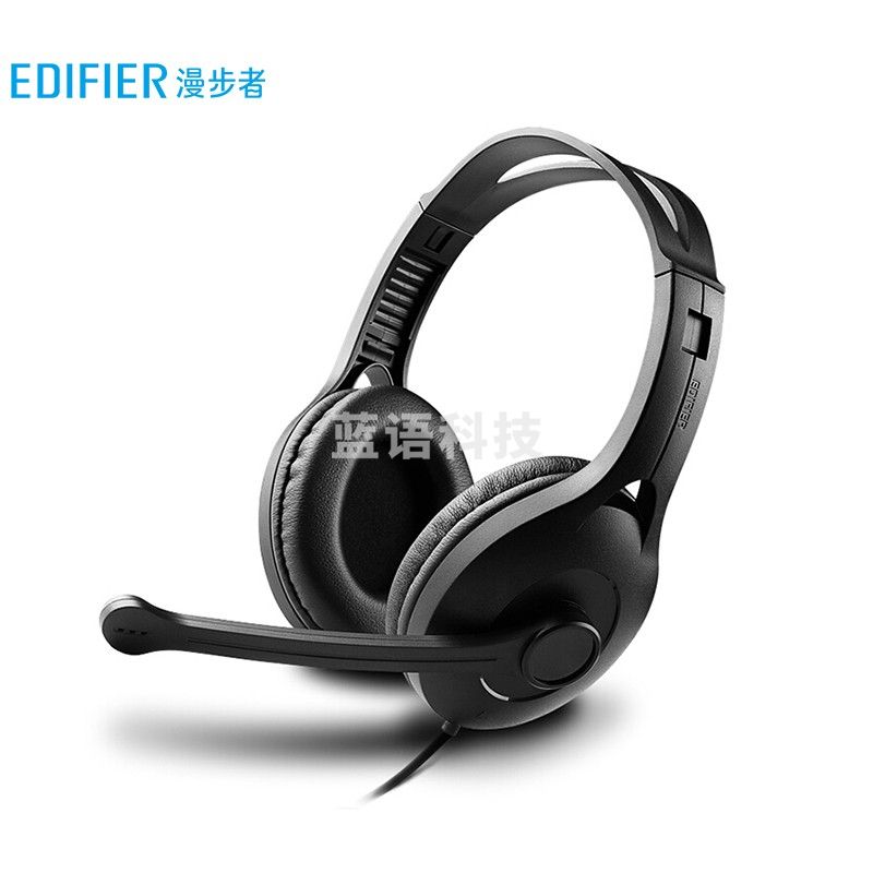 漫步者 （EDIFIER） USB K800 头戴式电脑笔记本有线耳机 黑色