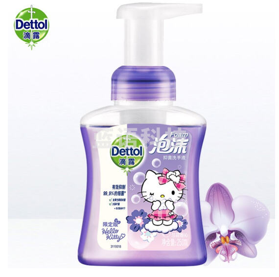 滴露 泡沫抑菌 洗手液兰花香沁250mL.