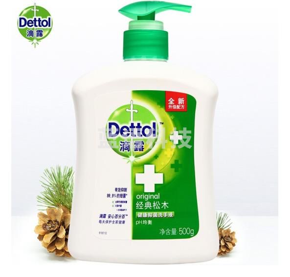 滴露  健康抑菌洗手液经典松木500g