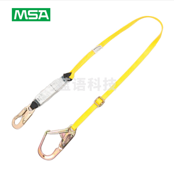 梅思安/MSA 10106902单腿吸震绳 长度可调节 65mm开口挂钩