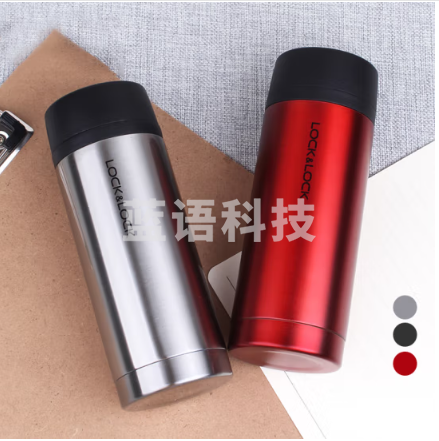 乐扣乐扣保温杯男女士学生不锈钢水杯便携杯子新宝石马克杯直身杯 250ml LHC4133RED