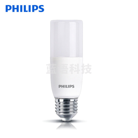 飞利浦LED小柱灯泡E27螺口柱形节能超亮  玉米灯泡替换筒灯节能灯 E27-7W 白光6500K