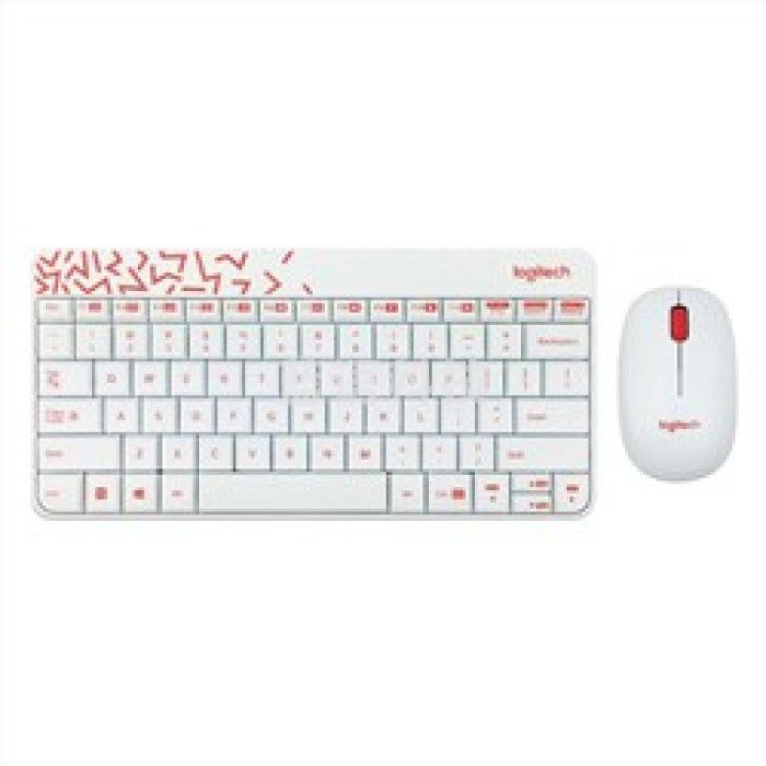 罗技Logitech无线键鼠套装MK240Nano(白色)