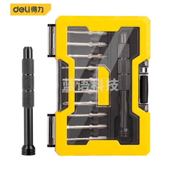 得力DL240011L 10+1精密螺丝批套装11件套