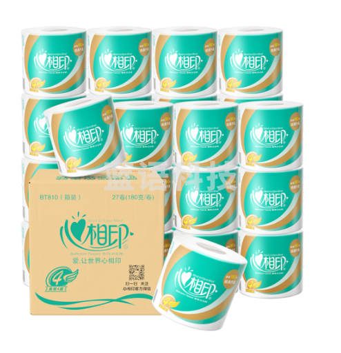 心相印 卷纸180克 特柔3层 10卷/提