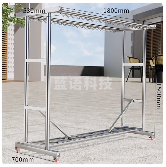 304不锈钢架 长1.8米高1.5米宽70CM加厚304