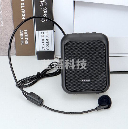 十度(ShiDu)SD-M100 小蜜蜂扩音器 教师教学 扩音机喇叭喊话器 蓝牙音箱 轻巧便携 (中国红 经典黑 天空蓝 三色可选)