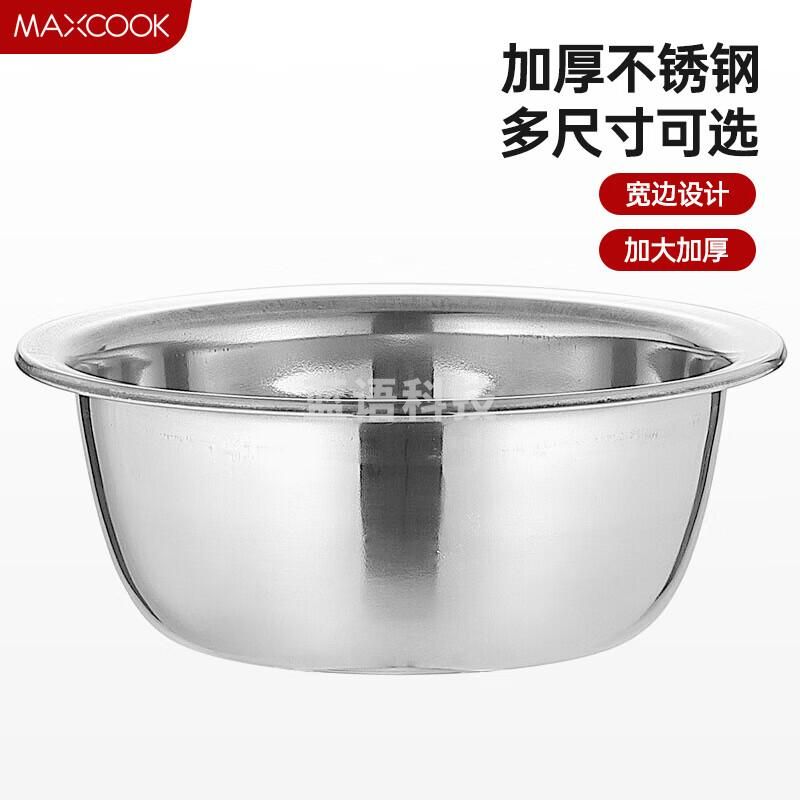 美厨(maxcook)不锈钢盆 加厚味斗30cm(个)