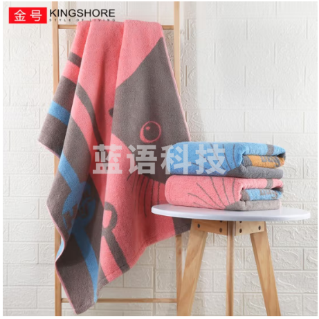金号纯棉加厚浴巾 家用吸水洗澡巾 男女加厚大毛巾 160*80cm 450g 红色