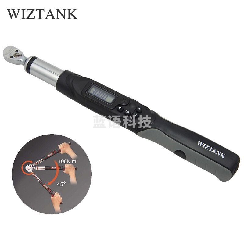 东日 WIZTANK台湾制造系列角度数显扭矩扳手扭力转角角度扳子高精度角度力矩扳手 AWE2-030BN-0 1/4 1.5-30Nm