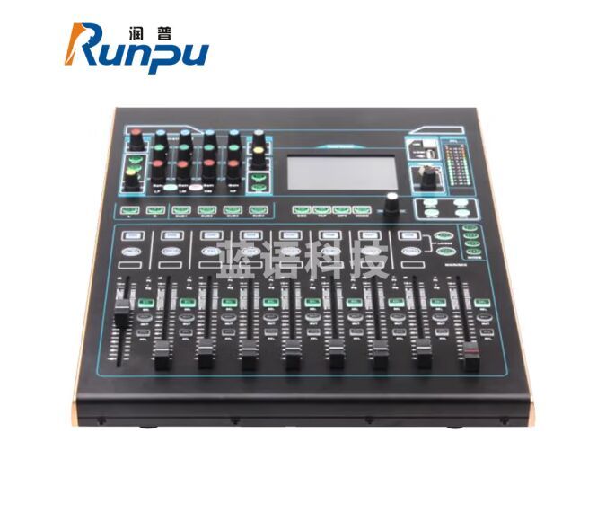 润普（Runpu）国产化全数字专业调音台16路内置声卡带电脑远程控制功能触摸屏支持多轨录音脚踏开关RP-STV16