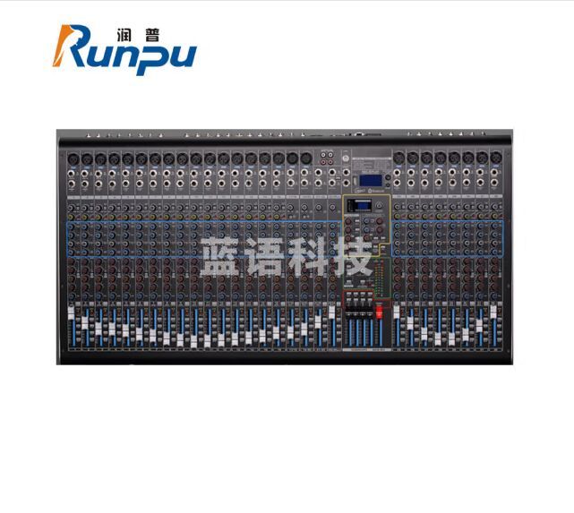 润普Runpu 国产化专业调音台舞台演出视频会议本地扩音模拟32路4编组4AUX输出调音台RP-MTY8032UX