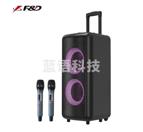 奋达（F&D）PA300 100W大功率户外拉杆音响 广场舞音箱 蓝牙便携式移动家用K歌无线话筒麦克风